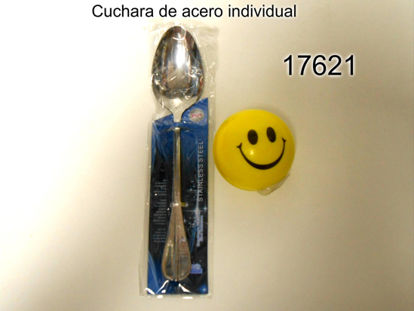 Imagen de CUCHARA SOPERA INDIVIDUAL DE ACERO 5.25